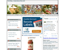 Tablet Screenshot of footballcoachingsites.com